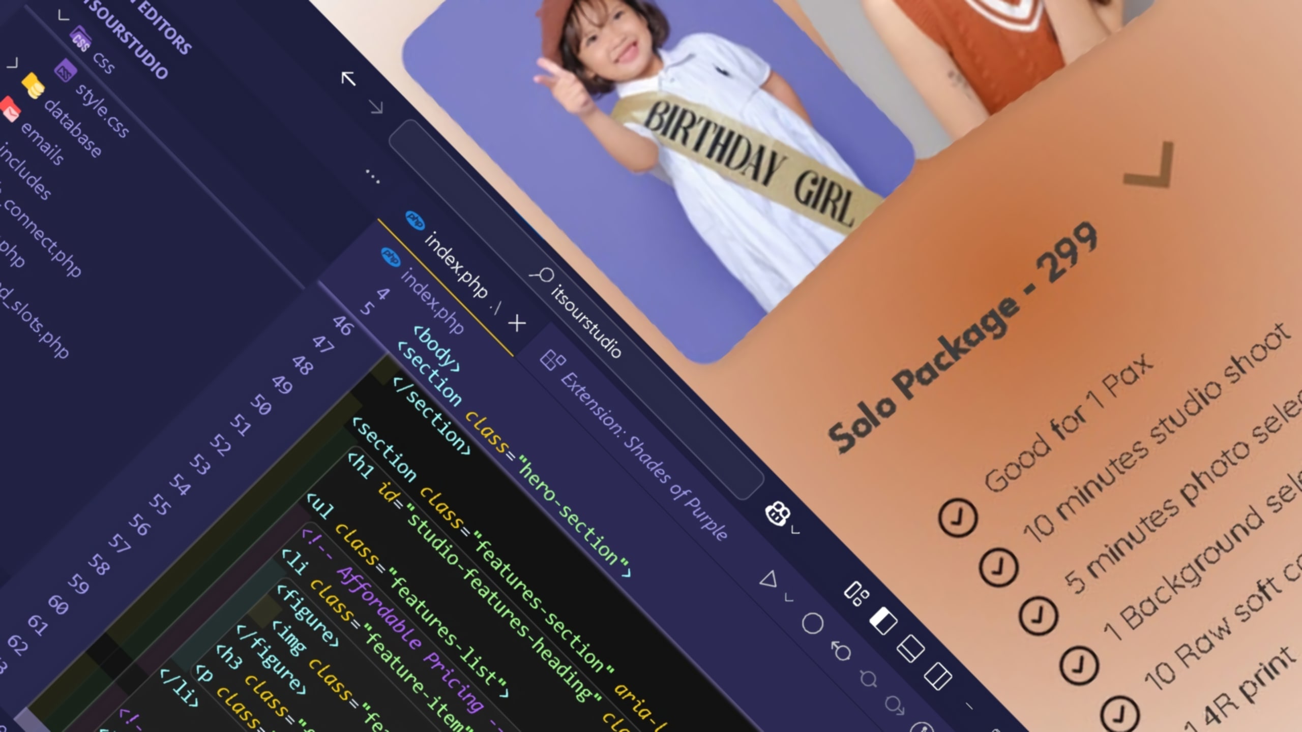Web Design - Studio Website